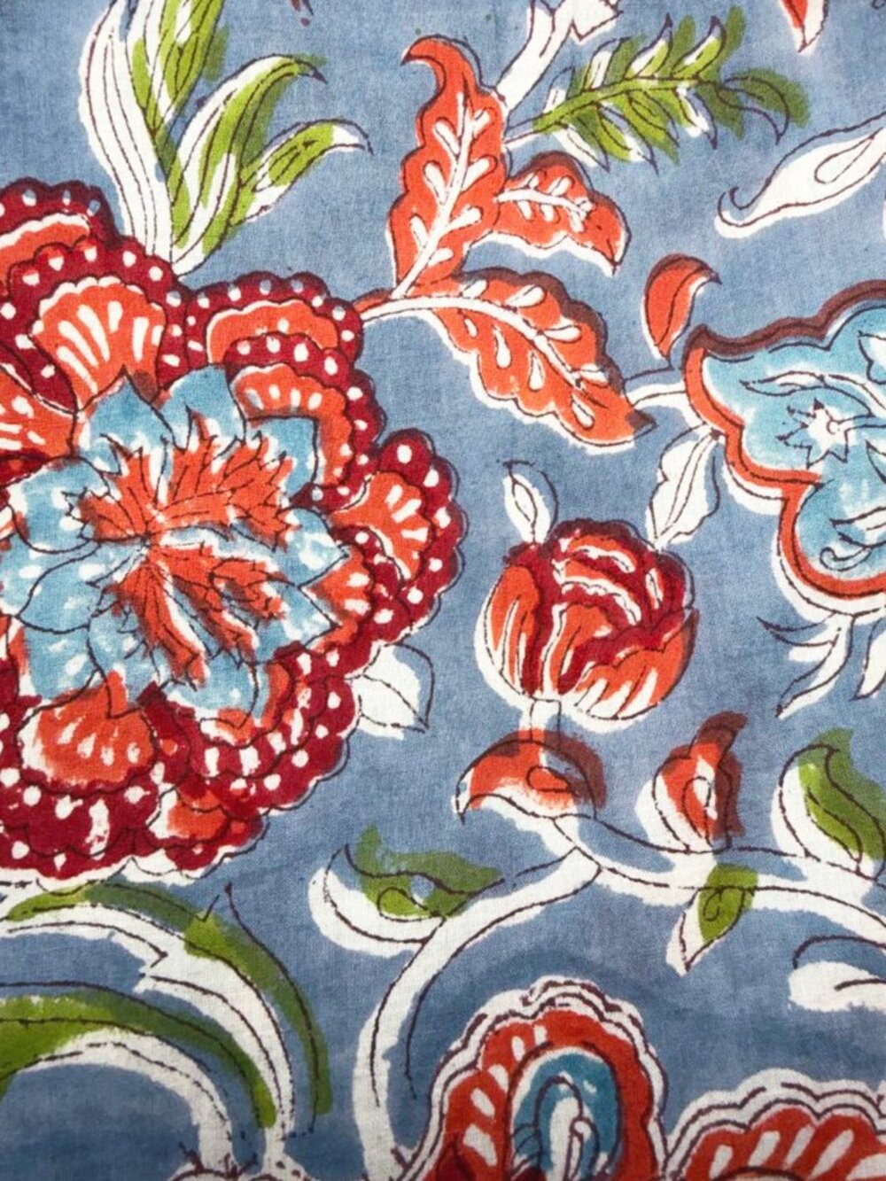 BLOCK PRINT Cotton Maxi Halter Dress - Picture 8 of 8